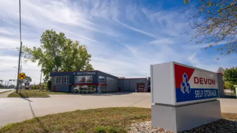 Devon Self Storage Fraser MI, exterior view.
