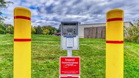 keypad to enter storage facility in Lansing, MI