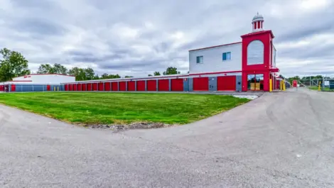 entrance to self storage units in Okemos, MI, Devon Self-Storage - Okemos