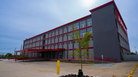 Devon Self Storage Unruh, PA side, outdoor view by the loading area