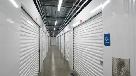 Devon Self Storage - Admiral Wilson, NJ hallway of storage units, wheelchair accessible