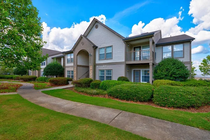 Exterior view of apartment complex