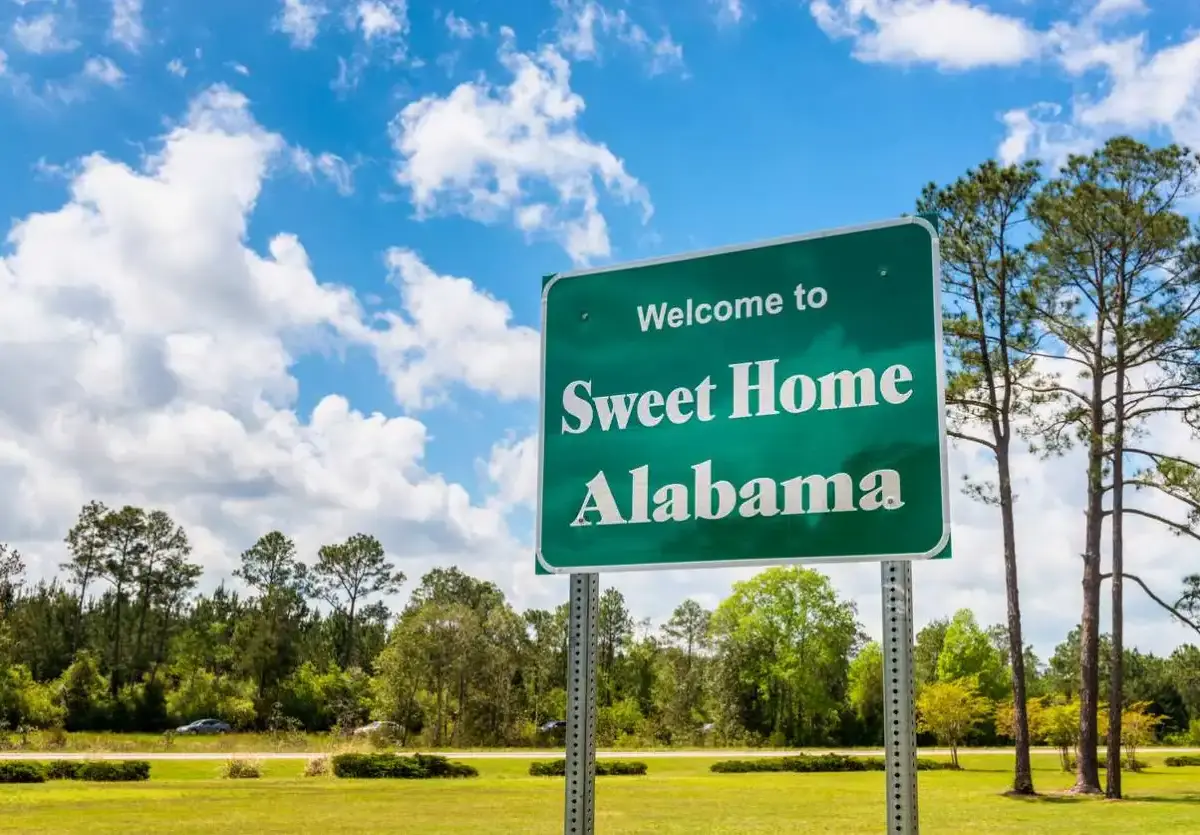 sweet home Alabama highway sign