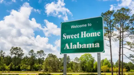 sweet home Alabama highway sign