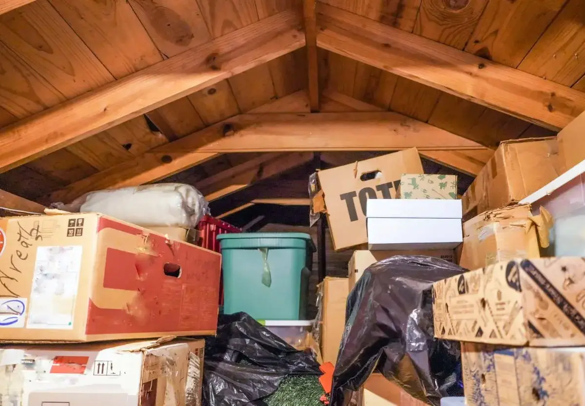 Storage in the attic