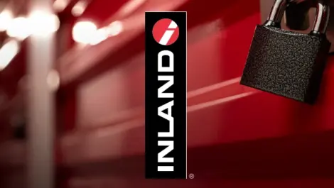 2025 Self Storage Sector Review Inland Research Review. Graphic of red door with lock