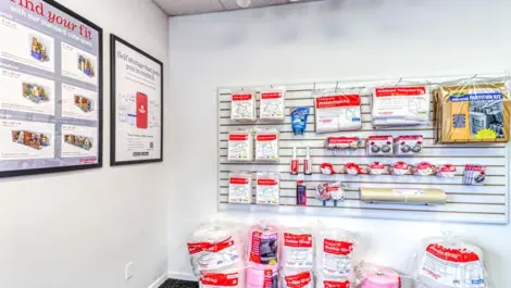 Wall of storage merchandise self storage Fernandina Beach, Fl