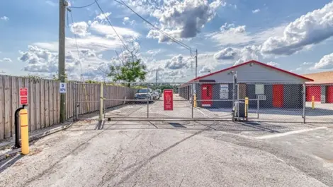 Gated entrance to storage in Kissimmee, Florida